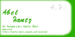 abel hantz business card